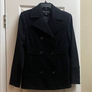 Steve Madden Classic Black Peacoat for Women